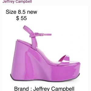 Jeffery Campbell Exhilarate Platform Wedge Sandal